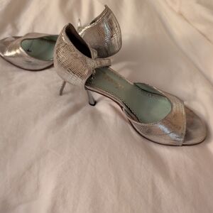 Elegant Silver Women's Heels